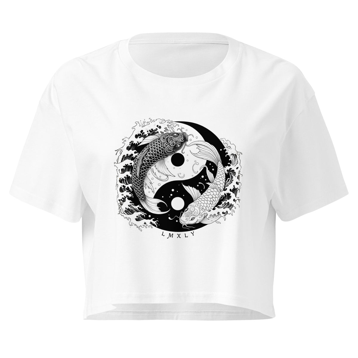 Ying Yang Koi Crop Top