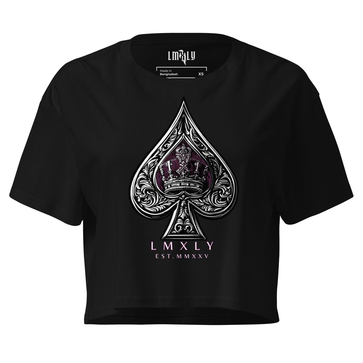 Ace Of Spades Crop Top